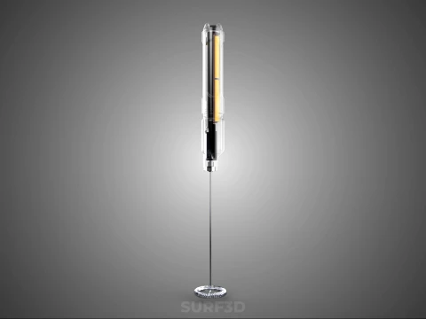 INTERNAL MECHANISM PART ELECTRIC MIXER WHISK MILK FROTHER FOAM 3D Model