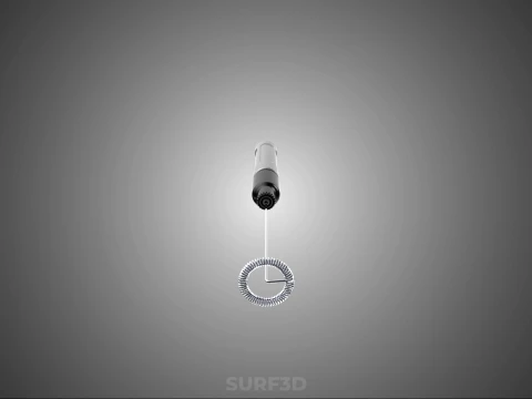 INTERNAL MECHANISM PART ELECTRIC MIXER WHISK MILK FROTHER FOAM 3D Model