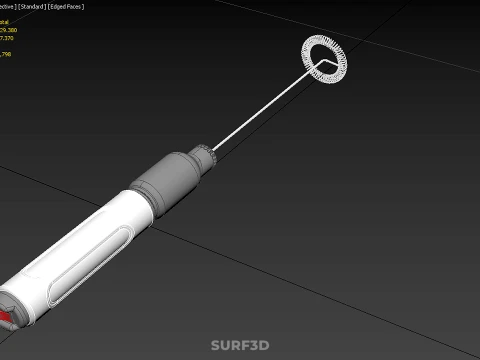 INTERNAL MECHANISM PART ELECTRIC MIXER WHISK MILK FROTHER FOAM 3D Model