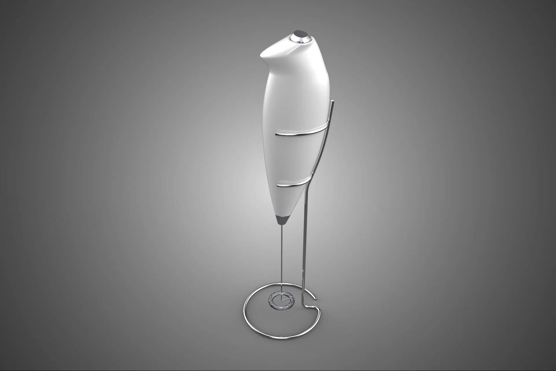 HANDHELD ELECTRIC WHISK EGG MILK FROTHER FOAM MAKER HOLDER STAND 3D Model .c4d .max .obj .3ds .fbx .stl .blend