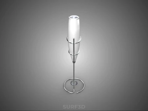 HANDHELD ELECTRIC WHISK EGG MILK FROTHER FOAM MAKER HOLDER STAND 3D Model
