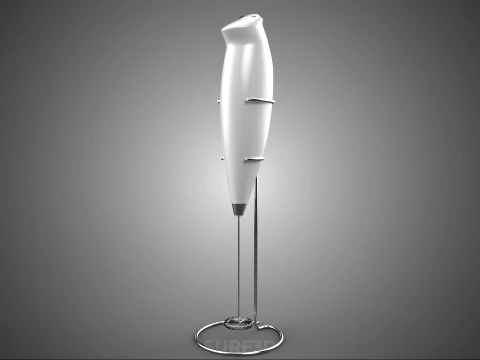 HANDHELD ELECTRIC WHISK EGG MILK FROTHER FOAM MAKER HOLDER STAND 3D Model