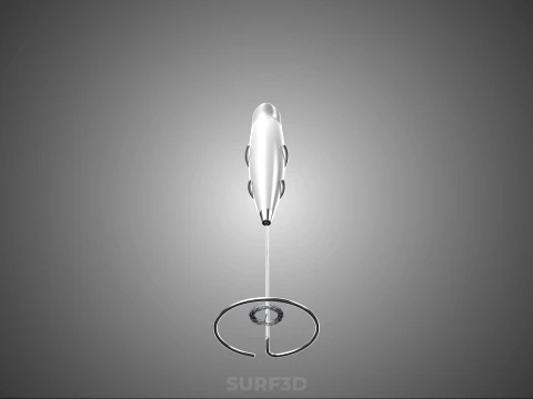 HANDHELD ELECTRIC WHISK EGG MILK FROTHER FOAM MAKER HOLDER STAND 3D Model