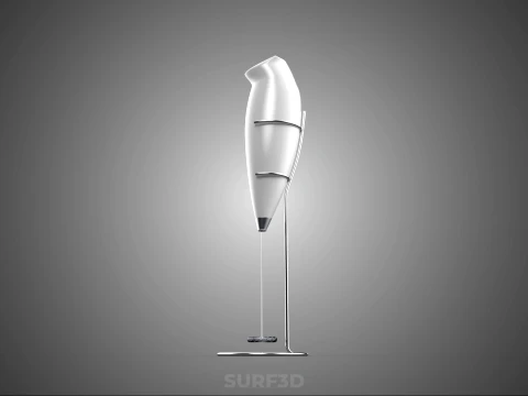 HANDHELD ELECTRIC WHISK EGG MILK FROTHER FOAM MAKER HOLDER STAND 3D Model