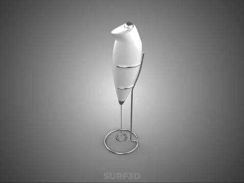 HANDHELD ELECTRIC WHISK EGG MILK FROTHER FOAM MAKER HOLDER STAND 3D Model