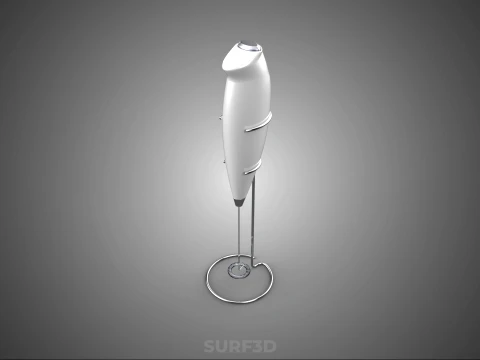 HANDHELD ELECTRIC WHISK EGG MILK FROTHER FOAM MAKER HOLDER STAND 3D Model