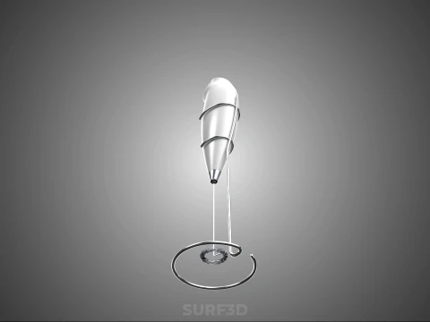 HANDHELD ELECTRIC WHISK EGG MILK FROTHER FOAM MAKER HOLDER STAND 3D Model