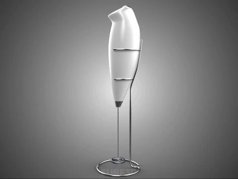 HANDHELD ELECTRIC WHISK EGG MILK FROTHER FOAM MAKER HOLDER STAND 3D Model