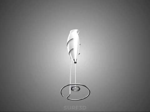 HANDHELD ELECTRIC WHISK EGG MILK FROTHER FOAM MAKER HOLDER STAND 3D Model