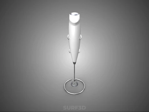 HANDHELD ELECTRIC WHISK EGG MILK FROTHER FOAM MAKER HOLDER STAND 3D Model