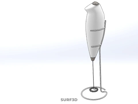 HANDHELD ELECTRIC WHISK EGG MILK FROTHER FOAM MAKER HOLDER STAND 3D Model