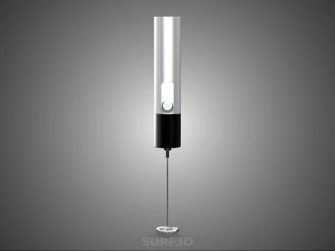 HAND ELECTRIC MIXER WHISK MILK FROTHER FOAM MAKER RECHARGEABLE 3D Model