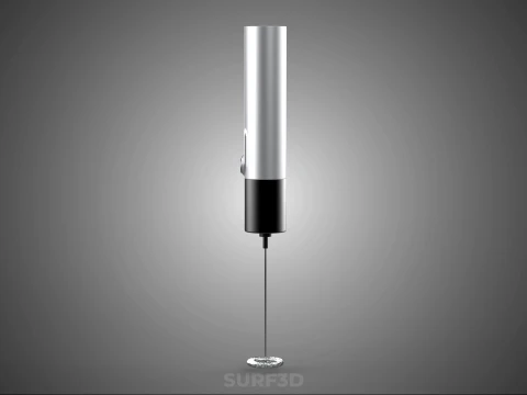 HAND ELECTRIC MIXER WHISK MILK FROTHER FOAM MAKER RECHARGEABLE 3D Model