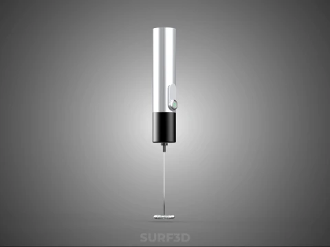 HAND ELECTRIC MIXER WHISK MILK FROTHER FOAM MAKER RECHARGEABLE 3D Model