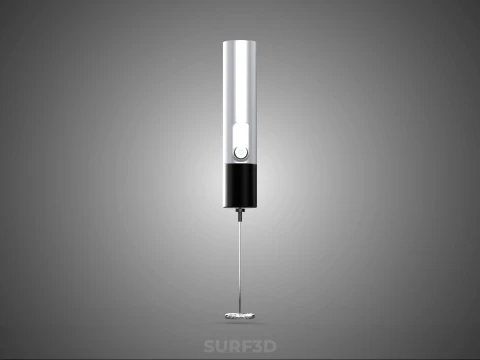 HAND ELECTRIC MIXER WHISK MILK FROTHER FOAM MAKER RECHARGEABLE 3D Model
