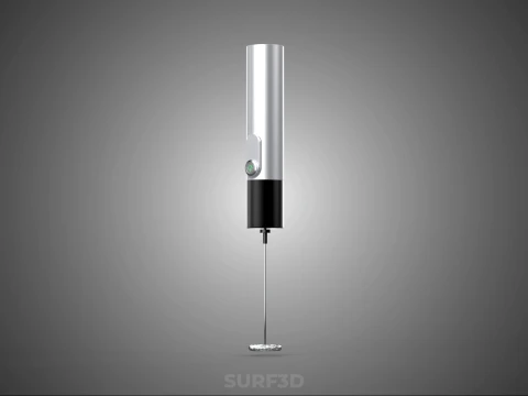 HAND ELECTRIC MIXER WHISK MILK FROTHER FOAM MAKER RECHARGEABLE 3D Model