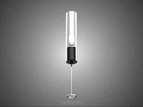 HAND ELECTRIC MIXER WHISK MILK FROTHER FOAM MAKER RECHARGEABLE 3D Model