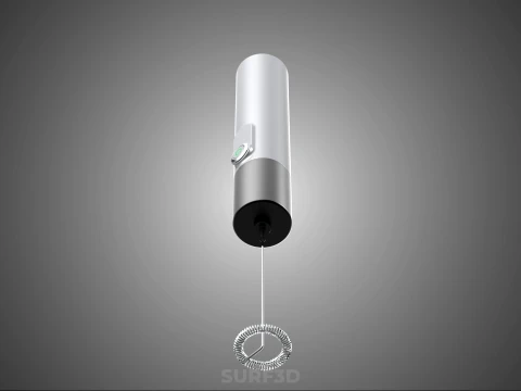 HAND ELECTRIC MIXER WHISK MILK FROTHER FOAM MAKER RECHARGEABLE 3D Model