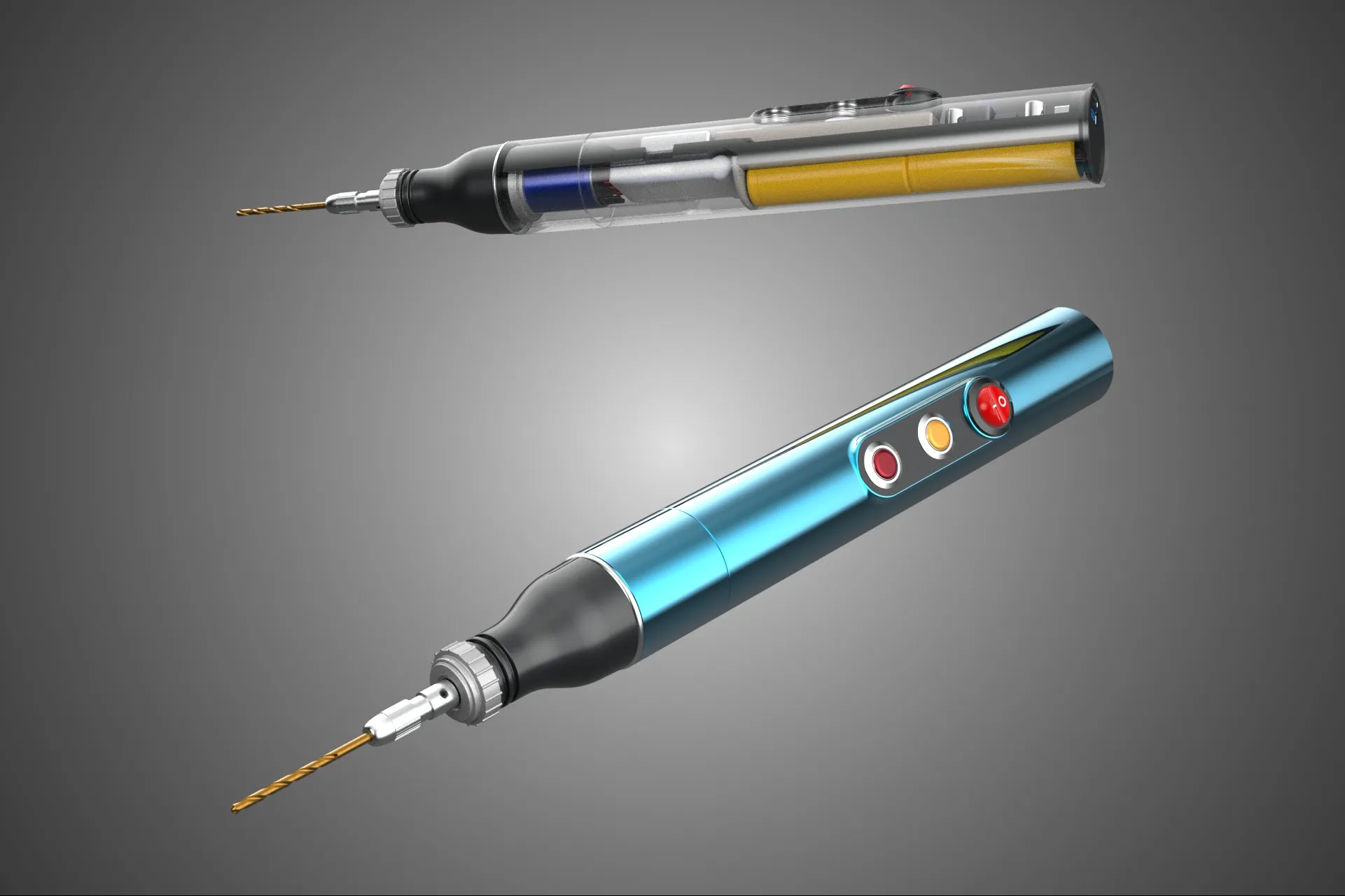 PORTABLE MINI HAND CORDLESS ELECTRIC PEN DRILL BIT POWER BATTERY 3D Model .c4d .max .obj .3ds .fbx .stl .blend 