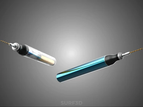 PORTABLE MINI HAND CORDLESS ELECTRIC PEN DRILL BIT POWER BATTERY 3D Model
