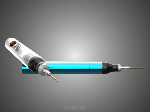 PORTABLE MINI HAND CORDLESS ELECTRIC PEN DRILL BIT POWER BATTERY 3D Model