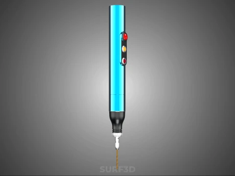 PORTABLE MINI HAND CORDLESS ELECTRIC PEN DRILL BIT POWER BATTERY 3D Model