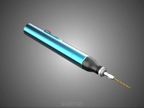 PORTABLE MINI HAND CORDLESS ELECTRIC PEN DRILL BIT POWER BATTERY 3D Model
