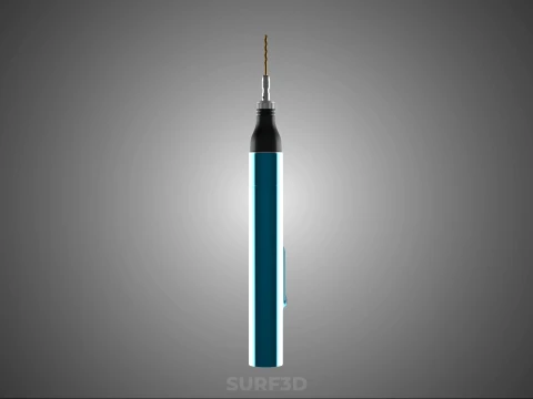 PORTABLE MINI HAND CORDLESS ELECTRIC PEN DRILL BIT POWER BATTERY 3D Model