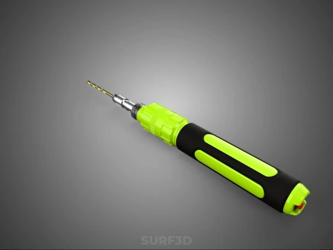 MINI HAND ROTARY TOOL PEN DRILL BIT BORE CORDLESS POWER BATTERY 3D Model
