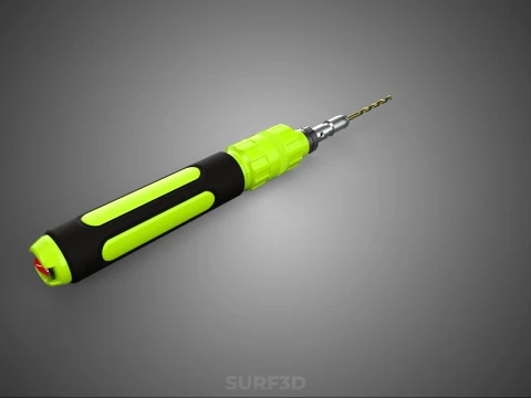 MINI HAND ROTARY TOOL PEN DRILL BIT BORE CORDLESS POWER BATTERY 3D Model
