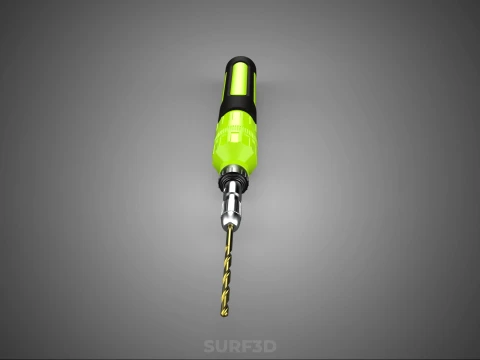 MINI HAND ROTARY TOOL PEN DRILL BIT BORE CORDLESS POWER BATTERY 3D Model