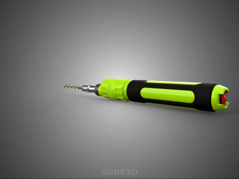 MINI HAND ROTARY TOOL PEN DRILL BIT BORE CORDLESS POWER BATTERY 3D Model