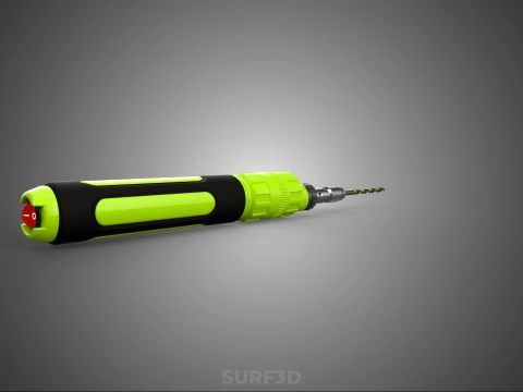 MINI HAND ROTARY TOOL PEN DRILL BIT BORE CORDLESS POWER BATTERY 3D Model