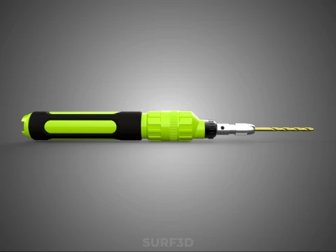 MINI HAND ROTARY TOOL PEN DRILL BIT BORE CORDLESS POWER BATTERY 3D Model