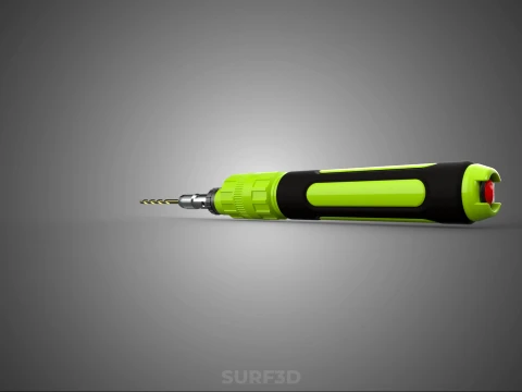 MINI HAND ROTARY TOOL PEN DRILL BIT BORE CORDLESS POWER BATTERY 3D Model