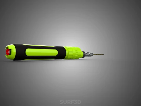 MINI HAND ROTARY TOOL PEN DRILL BIT BORE CORDLESS POWER BATTERY 3D Model