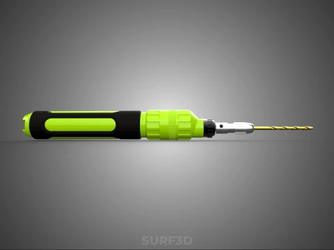 MINI HAND ROTARY TOOL PEN DRILL BIT BORE CORDLESS POWER BATTERY 3D Model