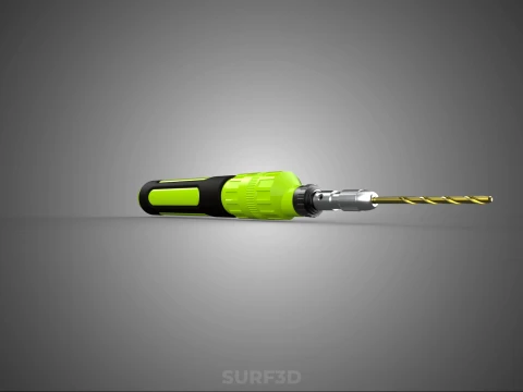 MINI HAND ROTARY TOOL PEN DRILL BIT BORE CORDLESS POWER BATTERY 3D Model