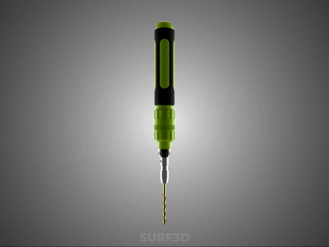 MINI HAND ROTARY TOOL PEN DRILL BIT BORE CORDLESS POWER BATTERY 3D Model
