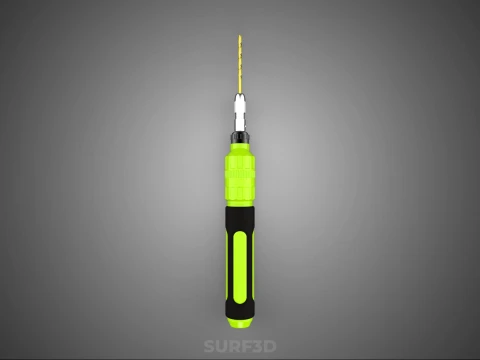 MINI HAND ROTARY TOOL PEN DRILL BIT BORE CORDLESS POWER BATTERY 3D Model