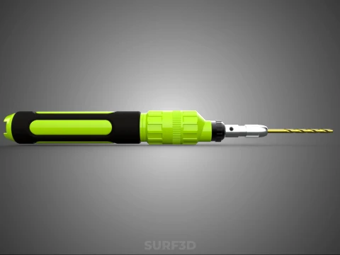 MINI HAND ROTARY TOOL PEN DRILL BIT BORE CORDLESS POWER BATTERY 3D Model