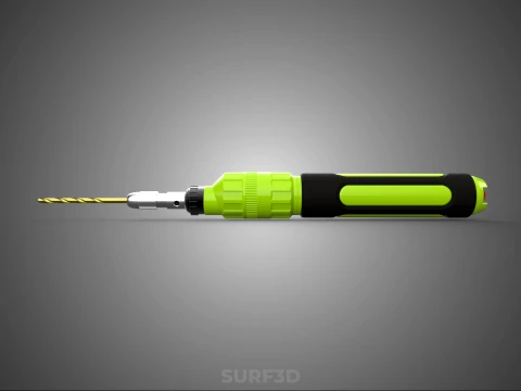 MINI HAND ROTARY TOOL PEN DRILL BIT BORE CORDLESS POWER BATTERY 3D Model