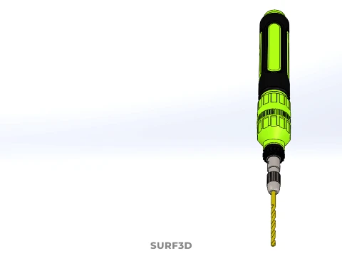 MINI HAND ROTARY TOOL PEN DRILL BIT BORE CORDLESS POWER BATTERY 3D Model