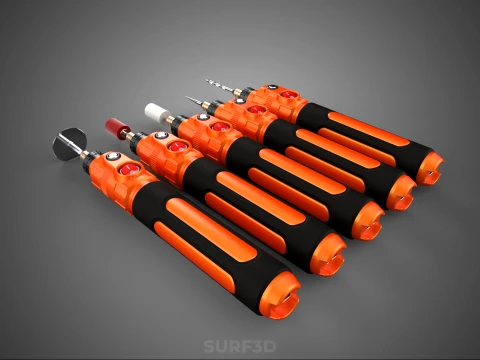 HAND ELECTRIC ROTARY TOOL PEN CORDLESS BLADE BIT DIY CRAFT ART 3D Model