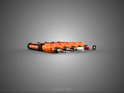 HAND ELECTRIC ROTARY TOOL PEN CORDLESS BLADE BIT DIY CRAFT ART 3D Model