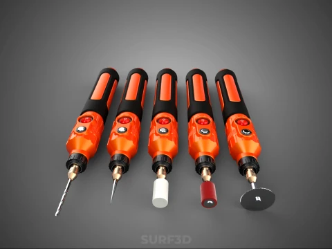 HAND ELECTRIC ROTARY TOOL PEN CORDLESS BLADE BIT DIY CRAFT ART 3D Model