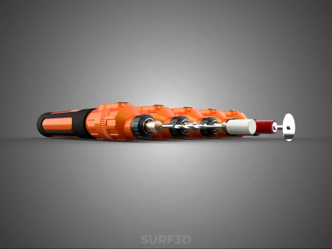 HAND ELECTRIC ROTARY TOOL PEN CORDLESS BLADE BIT DIY CRAFT ART 3D Model