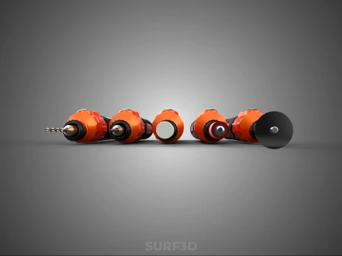 HAND ELECTRIC ROTARY TOOL PEN CORDLESS BLADE BIT DIY CRAFT ART 3D Model
