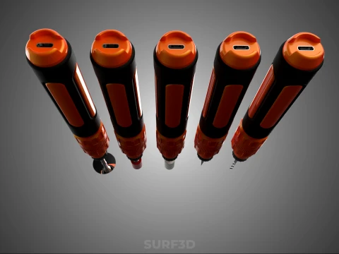 HAND ELECTRIC ROTARY TOOL PEN CORDLESS BLADE BIT DIY CRAFT ART 3D Model