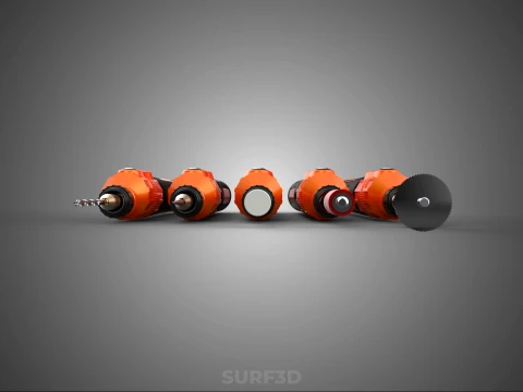 HAND ELECTRIC ROTARY TOOL PEN CORDLESS BLADE BIT DIY CRAFT ART 3D Model